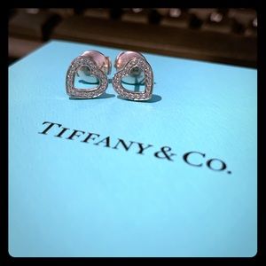 Tiffany & Co diamond heart earrings
